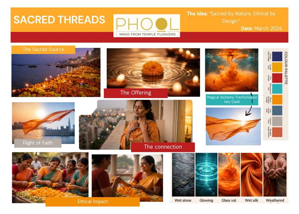 Phool Sacred Threads moodboard — narrative reference