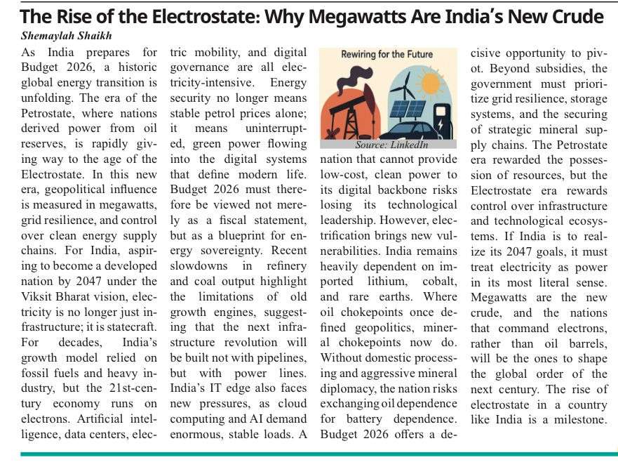 Op-ed: The Rise of the Electrostate by Shemaylah Shaikh
